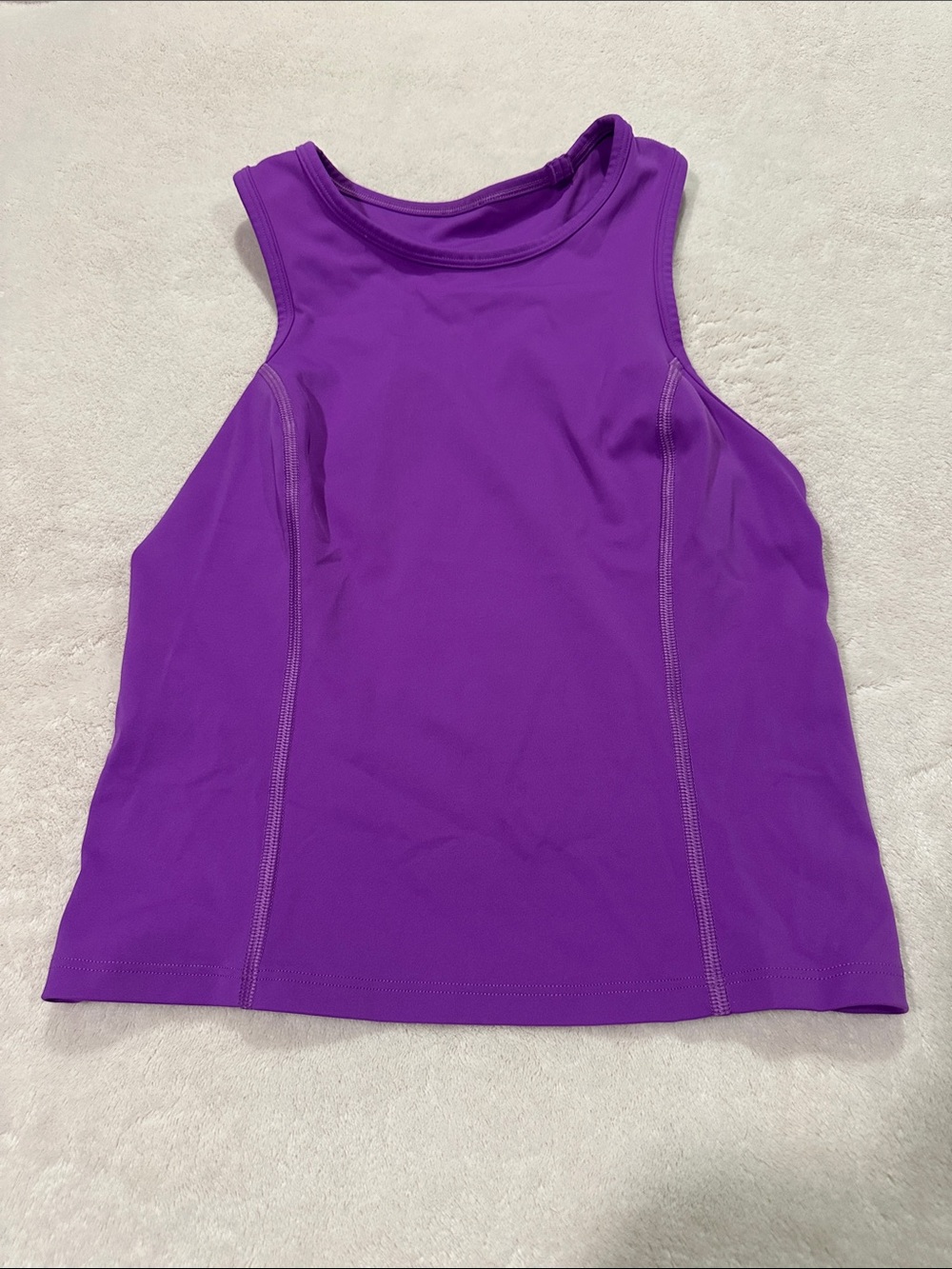 Lululemon- Purple Women's Performance slightly cropped Tank Top size 2?